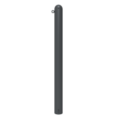 Ornamental bollard | steel tube � 102 mm | stationary, for casting in concrete with ground anchor, total length approx. 1300 mm | with 1 eyelet